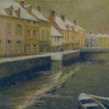 Canal in Bruges, Winter, 1899
