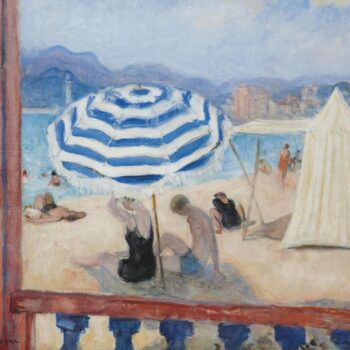 Cannes, Blue Parasol and Awning