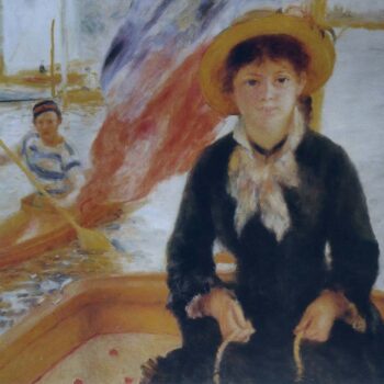 Canoeing (also known as Young Girl in a Boat), 1877