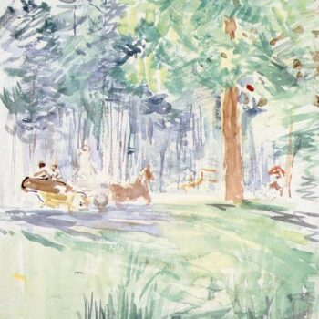 Carriage in the Bois de Boulogne - circa 1889 - Ashmolean Museum (England)