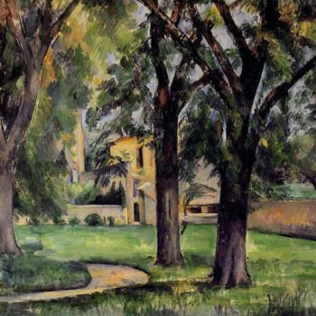 Chestnut Tree and Farm at Jas de Bouffan, 1885
