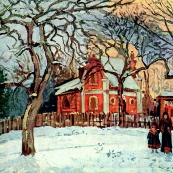 Chestnut Trees, Louveciennes, Winter 1872