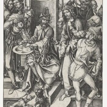 Christ before Pilate. 1470-1490