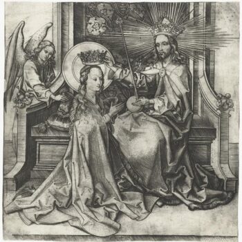 Christ crowns Mary. 1470-1490