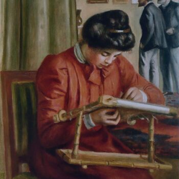 Christine Lerolle Embroidering, 1897