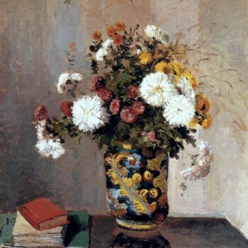 Chrysanthemums in a Chinese Vase