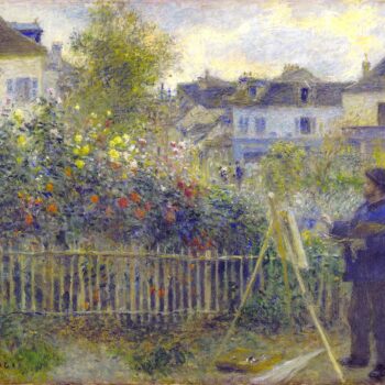 Claude Monet Painting in His Garden at Argenteuil, 1883