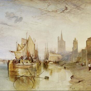 Cologne - The Arrival of a Packet-Boat, Evening, 1826