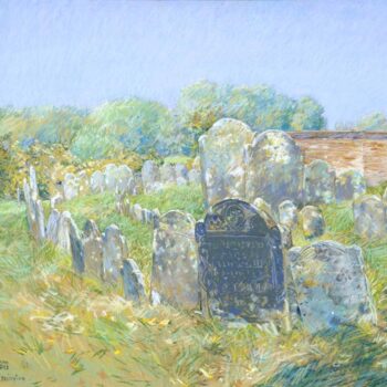 Colonial Graveyard at Lexington, 1891