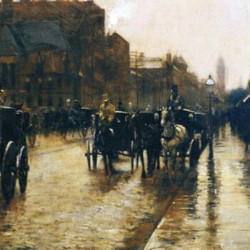 Columbus Avenue Rainy Day, 1885