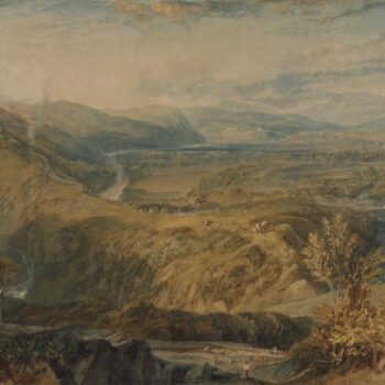 Crook of Lune, Looking towards Hornby Castle, 1816-18