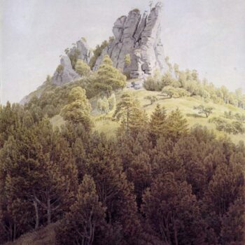 Der Heldstein bei Rathen an der Elbe (1828)