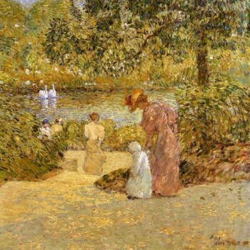 Descending the Steps, Central Park, 1895