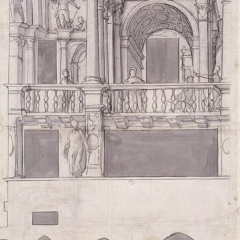 Design for Facade Paintings for the House of the Dance. c.1520