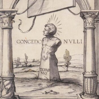 Design for a Stained Glass Window with Terminus. 1525