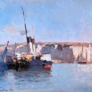 Dieppe, Vapeur Amarre, 1881