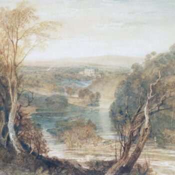 Distant View of Barden Tower on the Rver Wharfe, West Riding, Yorkshire
