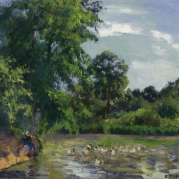 Ducks on the Pond at Montfoucault, 1874