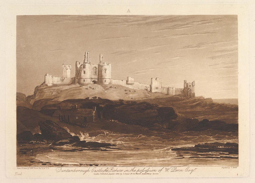 Dunstanborough Castle, 1808