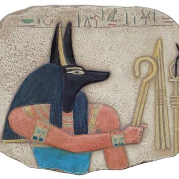 Anubis relief