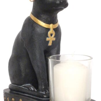Egyptian Cat Candle Holder