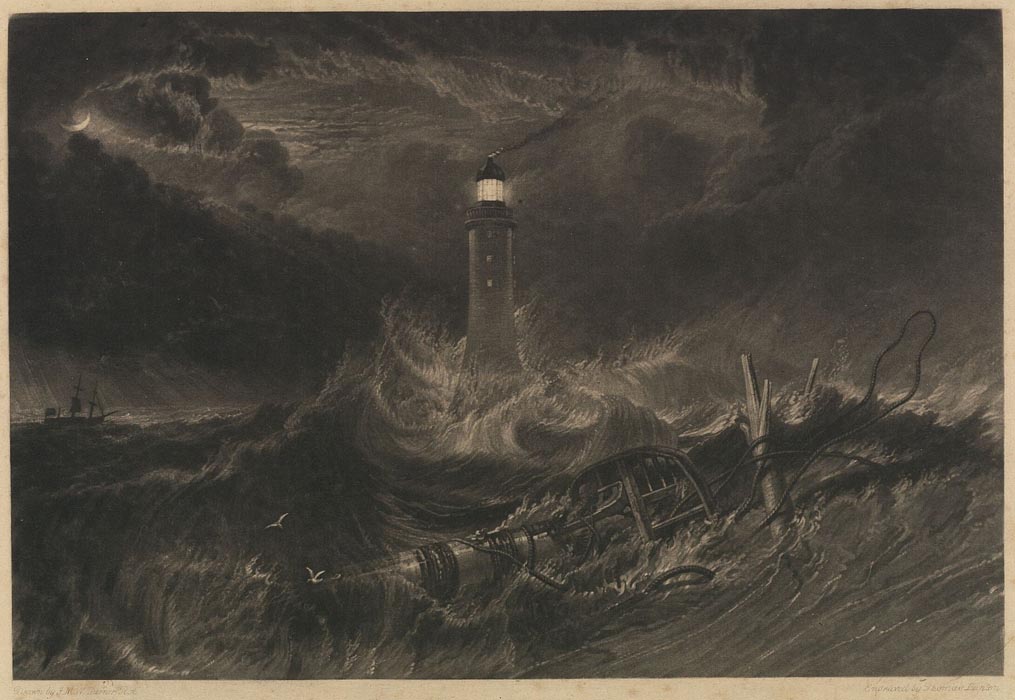 Eddystone Lighthouse, 1824