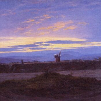 Elblandschaft (Flachlandschaft, Abendlandschaft im Riesengebirge) (1823)