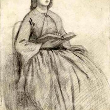Elizabeth Siddall in a Chair, d.u