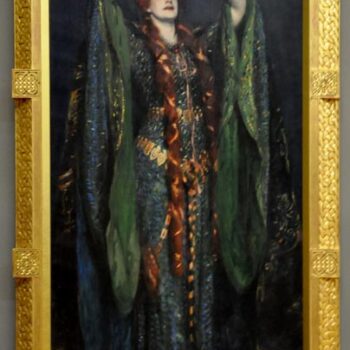 Ellen Terry as Lady Macbeth with frame