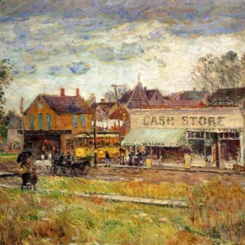 End of the Trolley Line, Oak Park, Illinois, 1893
