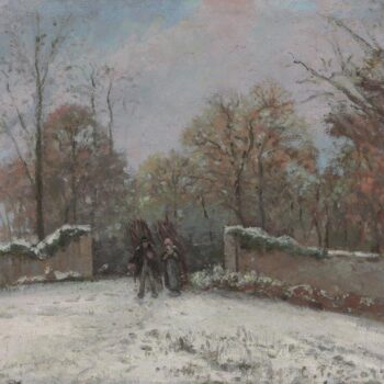 Entering the Forest of Marly (Snow Effect), 1869