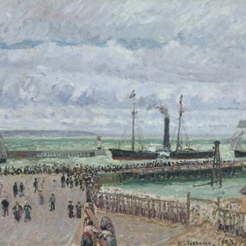 Entering to the Port of Havre, View on the Western Breakwater, Grey Weather, 1903