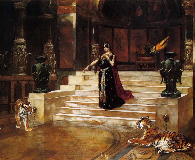 Rudolf Ernst - Salome and the Tigers
