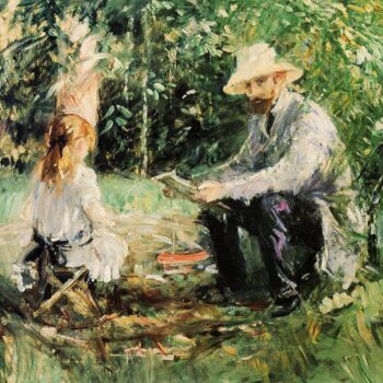Eugene Manet and His Daughter in the Garden - 1883