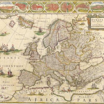 Europe, Willem Blaeu 1650