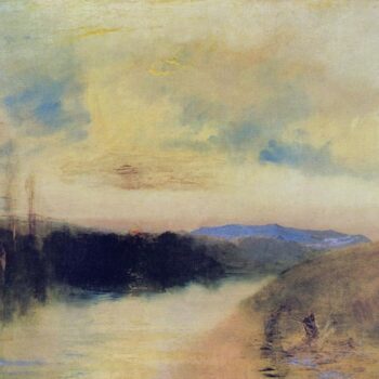 Evening Landscape, probably Chichester Canal, 1825-28