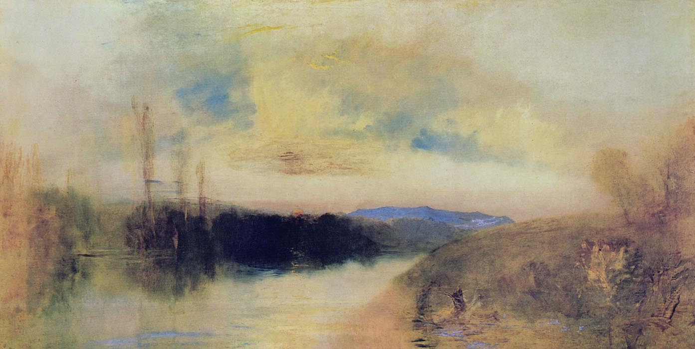 Evening Landscape, probably Chichester Canal, 1825-28