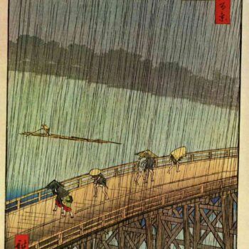 Falling Rain by Hiroshige