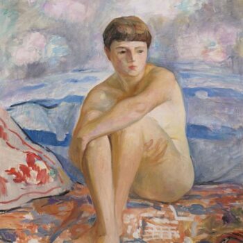 Female Nude Seated on the Beach