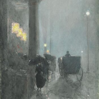 Fifth Avenue, Evening, 1890-93