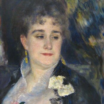 First Portrait of Madame Georges Charpeitier, 1876-77