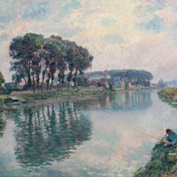 Fisher at the Bank of the Marne at Lagny, 1905