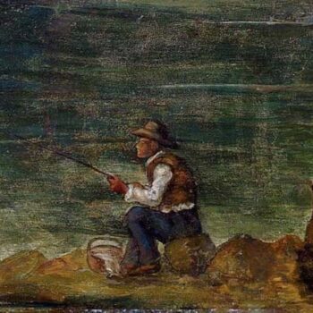 Fisherman on the Rocks, 1862-64