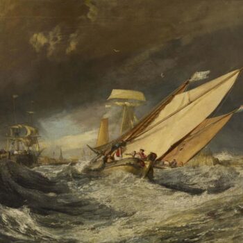 Fishing Boats Entering Calais Harbor, 1803
