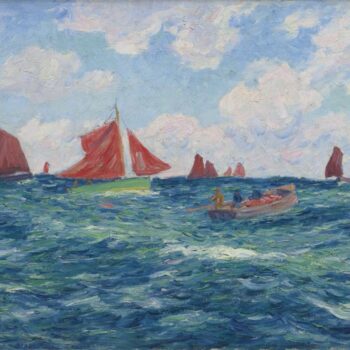 Fishing Boats off the Coast, 1902
