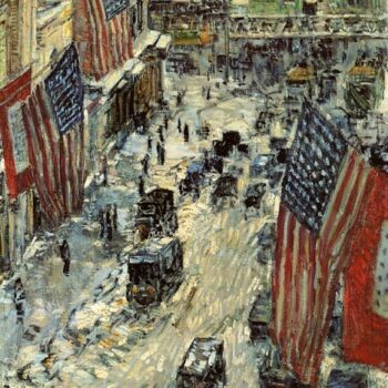 Flags on Fifty-Seventh Street, 1918