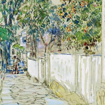 Flagstone Sidewalk, Portsmouth, New Hampshire, 1916