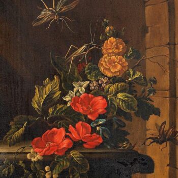 Floral Still Life with insects