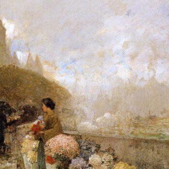 Flower Girl by the Seine, Paris, 1889