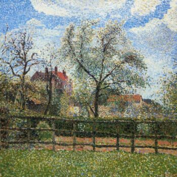 Flowering Pear Trees, Eragny, Morning, 1886